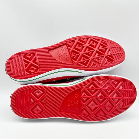 Converse Mens Chuck Taylor All Star 70 Ox Denim Tears Sneakers 9 Red Canvas NWOB - Picture 10 of 11